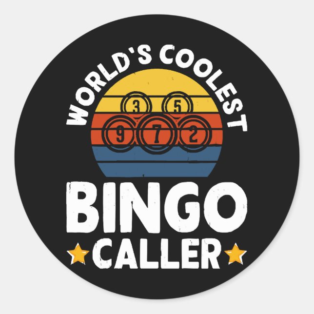 Sticker Rond L'appelant de Bingo le plus froid du monde (Devant)