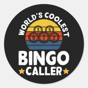 Sticker Rond L'appelant de Bingo le plus froid du monde