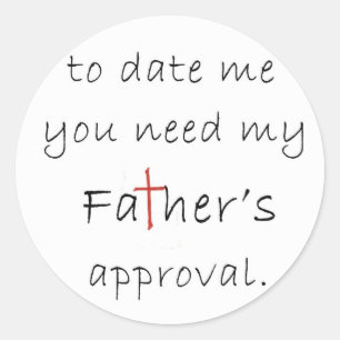 Sticker Rond L'approbation du père