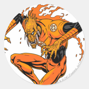 Sticker Rond Larfleeze - Agent Orange 1