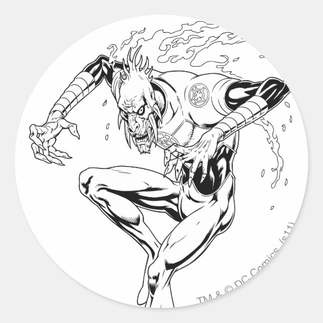 Sticker Rond Larfleeze - Agent Orange 3 (Devant)