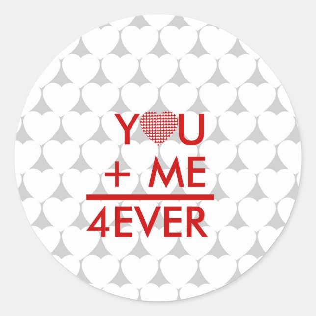 Sticker Rond L'arithmétique de l'amour (Devant)