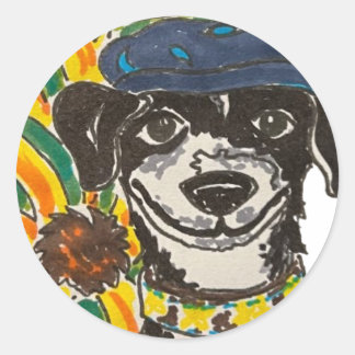 Sticker Rond L'art géorgien