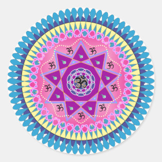 Sticker Rond L'art mandala