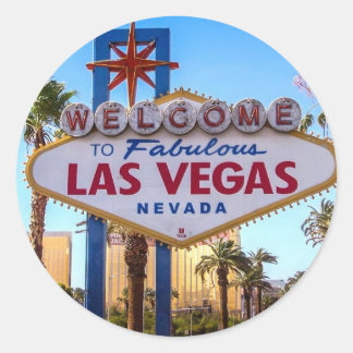 Sticker Rond Las Vegas