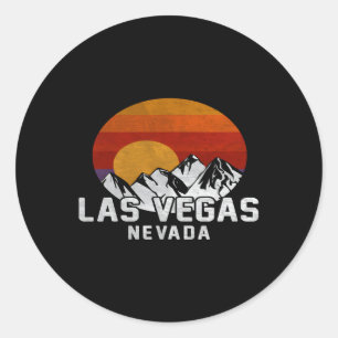 Sticker Rond Las Vegas Nevada Mountain