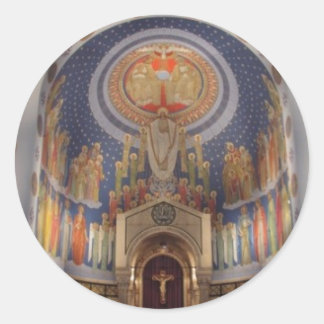 Sticker Rond L'Assomption de la Sainte Vierge Marie à Hea