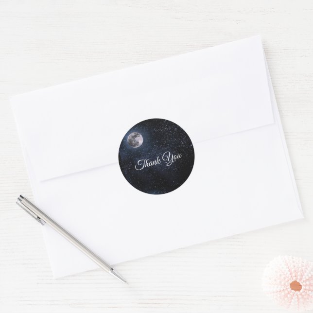 Sticker Rond L'astrologie de Pleine lune tient le premier rôle (Enveloppe)