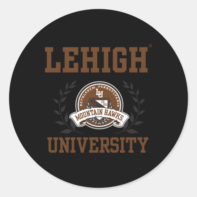 Sticker Rond Laurels des Hawks de Lehigh Mountain (Devant)