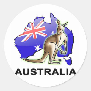 Sticker Rond L'Australie