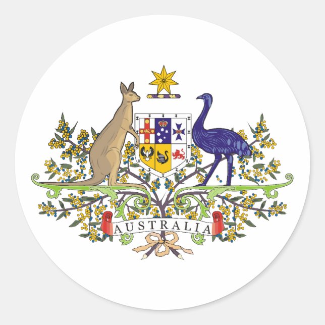 Sticker Rond L'Australie, Australie (Devant)