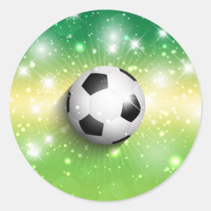 Sticker Rond L'Autocollant-Football