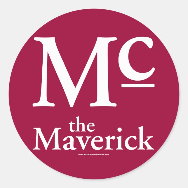 Sticker Rond L'Autocollant Maverick (Devant)