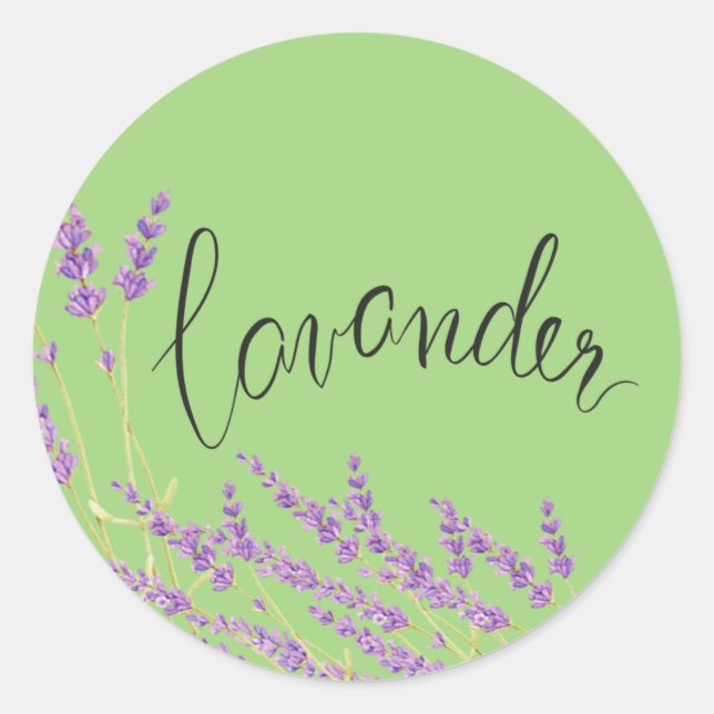 Sticker Rond Lavander (Devant)