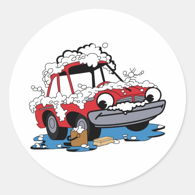 Sticker Rond Lave-auto (Devant)