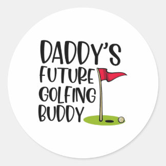 Sticker Rond L'avenir de Daddy Golfing Buddy 1