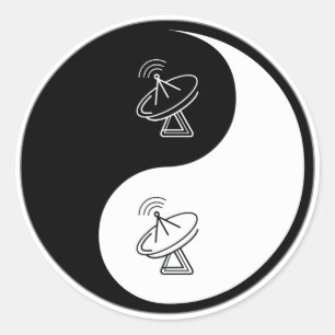 Sticker Rond L'avionique de Yin Yang