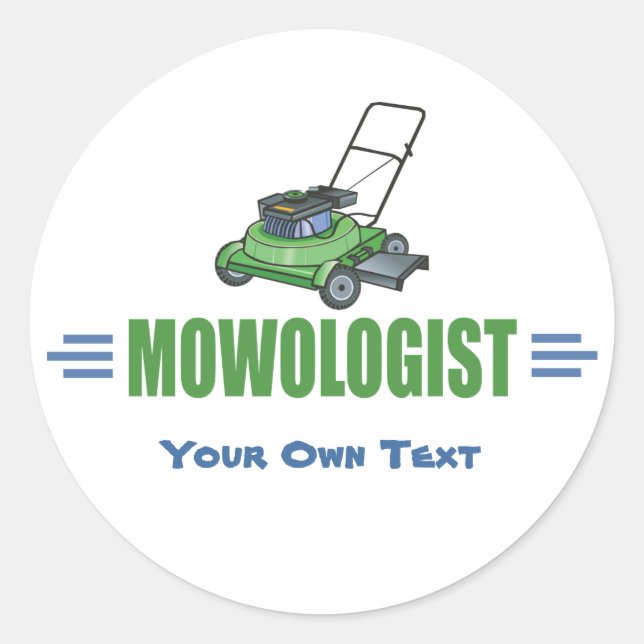 Sticker Rond Lawn Yard Mowing, Mow Lawns, Landscaping Lawn Care (Devant)
