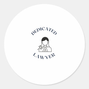 STICKER ROND LAWYER DEDICATED