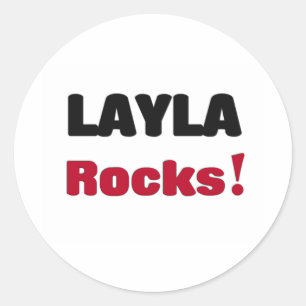 Sticker Rond Layla Rocks