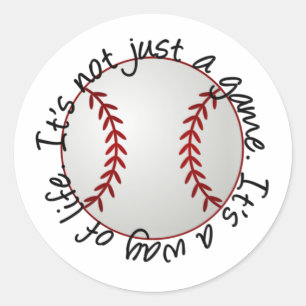 Sticker Rond Le baseball-ce n'est pas seulement un jeu