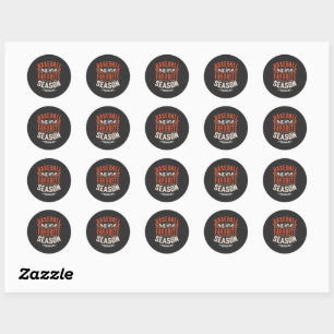 Sticker Rond Le baseball est ma saison préférée