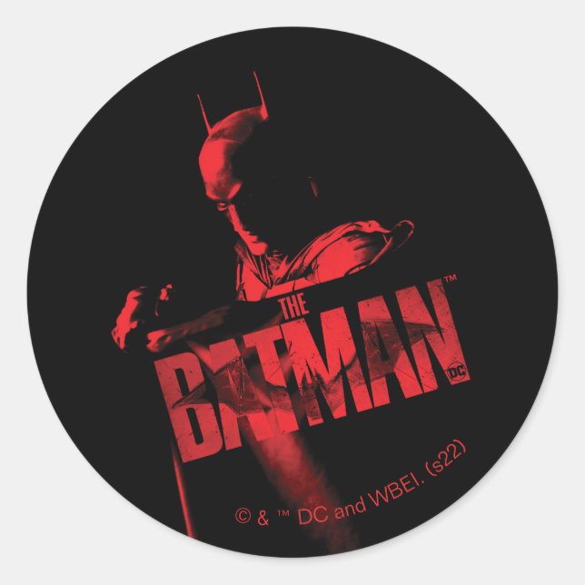Sticker Rond Le Batman Cape & Logo (Devant)