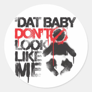 Sticker Rond Le bébé de Dat de putt de Lil Jon "Shawty ne