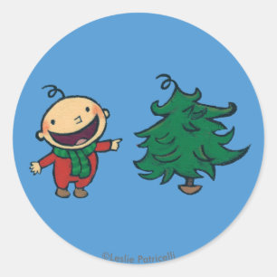 Sticker Rond Le bébé de Leslie Patricelli choisit un arbre de N