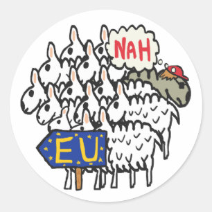 Sticker Rond Le Brexit anti-UE