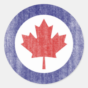 STICKER ROND LE CANADA