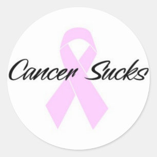 Sticker Rond Le cancer craint