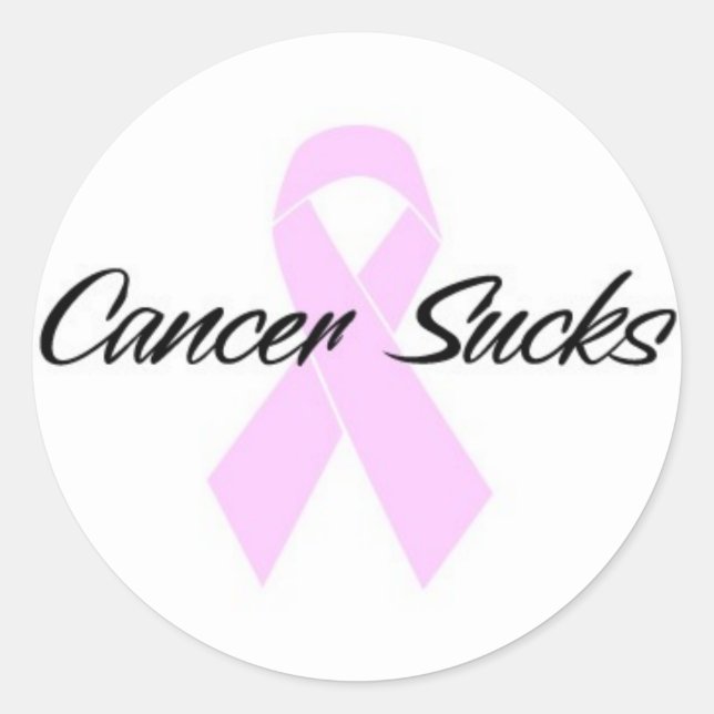 Sticker Rond Le cancer craint (Devant)