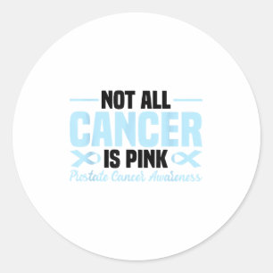Sticker Rond Le cancer n'est pas tout le cancer de la prostate