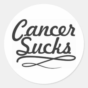 Sticker Rond Le Cancer suce