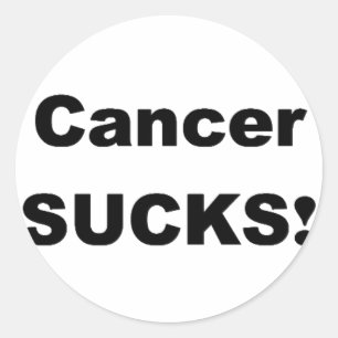 Sticker Rond Le Cancer suce