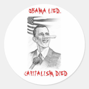 Sticker Rond Le capitalisme est mort