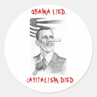 Sticker Rond Le capitalisme est mort