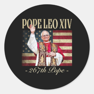 Sticker Rond Le cardinal Robert Prevost