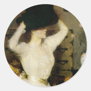 Sticker Rond Le Casquette noir