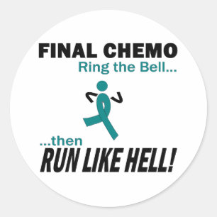 Sticker Rond Le chimio final courent beaucoup - cancer du col
