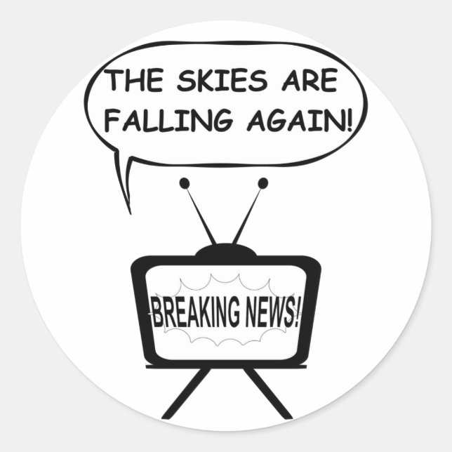 Sticker Rond Le ciel retombe (Devant)