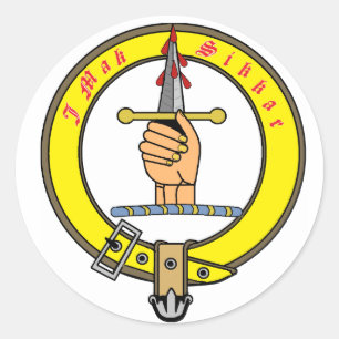 Sticker Rond Le clan de Kirkpatrick Kilpatrick Badge