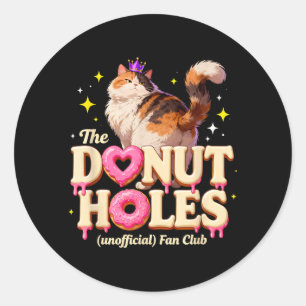 Sticker Rond Le Club de Fans Officieux des Trous de Donut Blagu