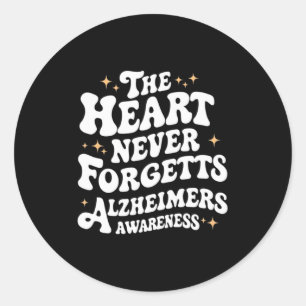 Sticker Rond Le Coeur n'oublie jamais la démence Heimers Sensib