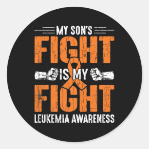 Sticker Rond Le combat de mon fils est mon combat Joyeux lauréa