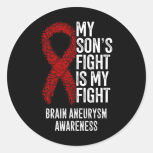 Sticker Rond Le combat de mon fils est mon combat Sensibilisati