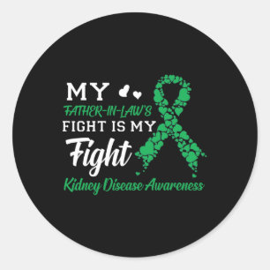 Sticker Rond Le combat des beaux-parents est ma lutte contre la