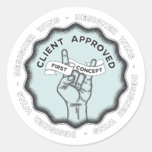 Sticker Rond Le concepteur gagne #1