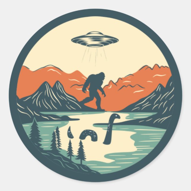 Sticker Rond Le contexte mythique (Devant)